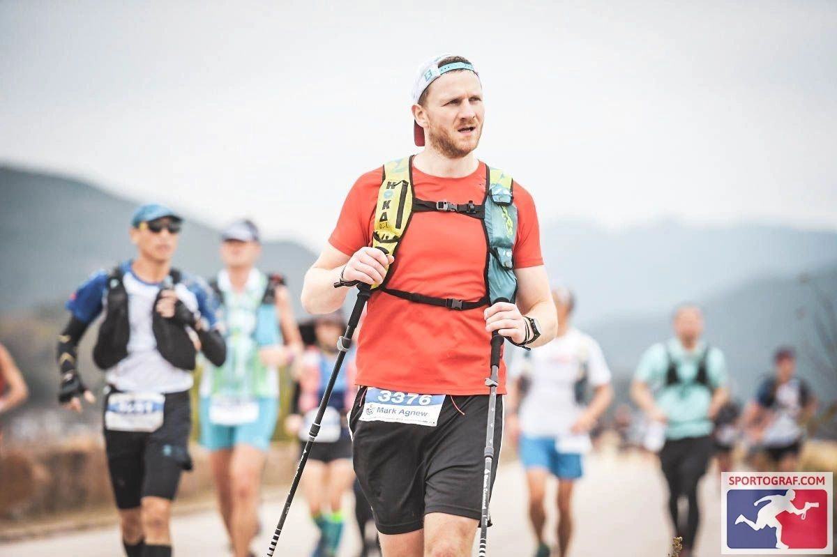 Mark Agnew running an ultramarathon