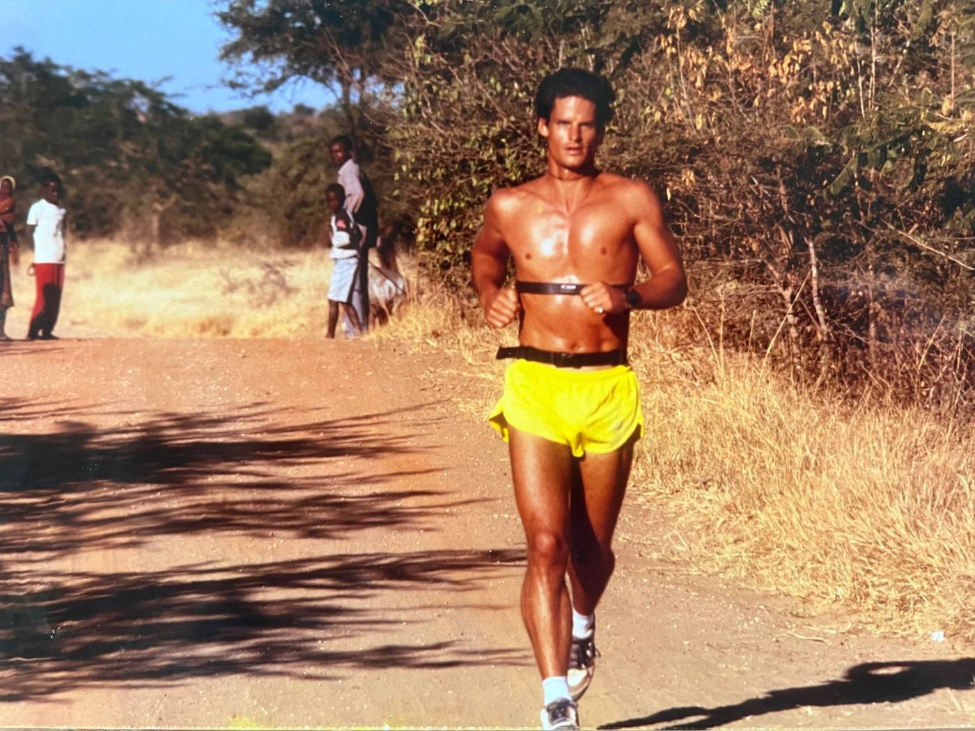 Bourne runs the length of Africa in 1998. 