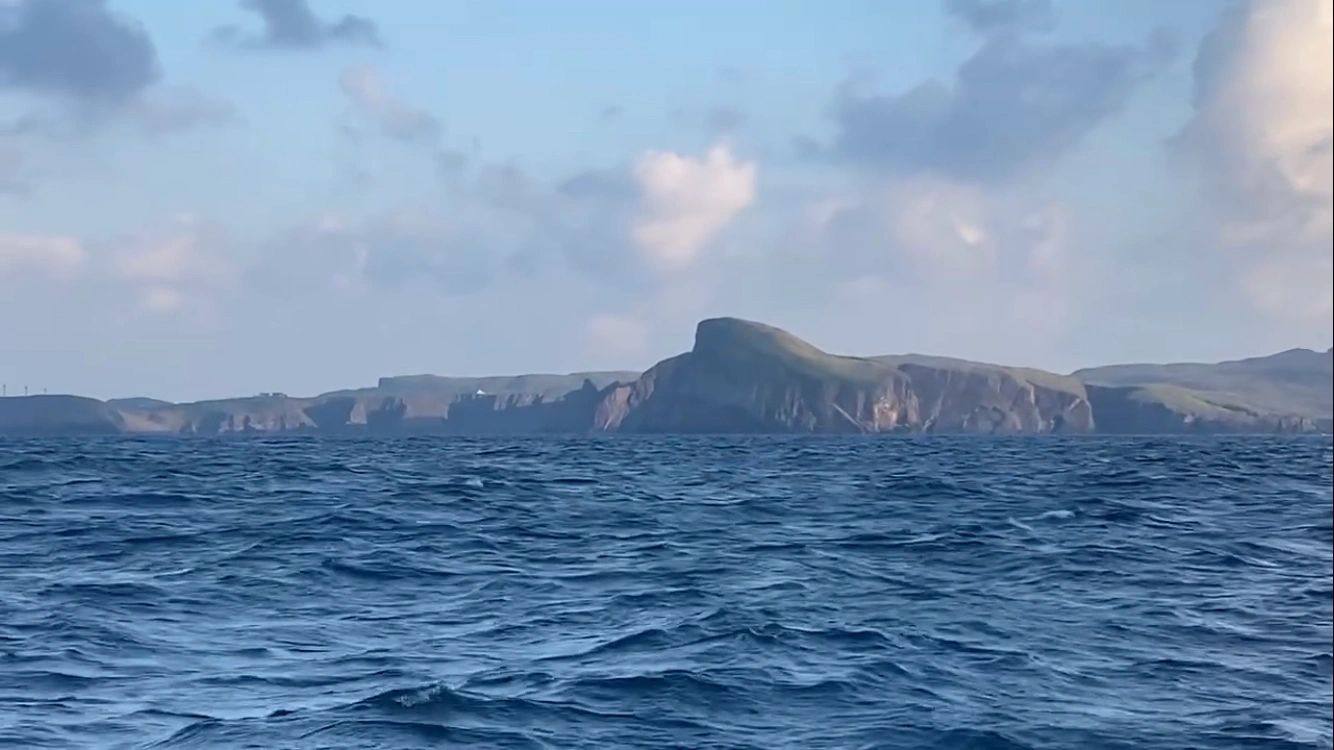 Fair Isle, Shetland, sheep rock, sailing, scotland